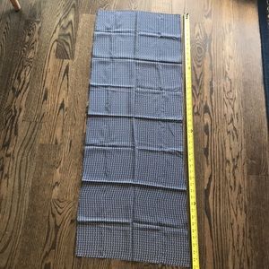 Navy and tan rectangular scarf